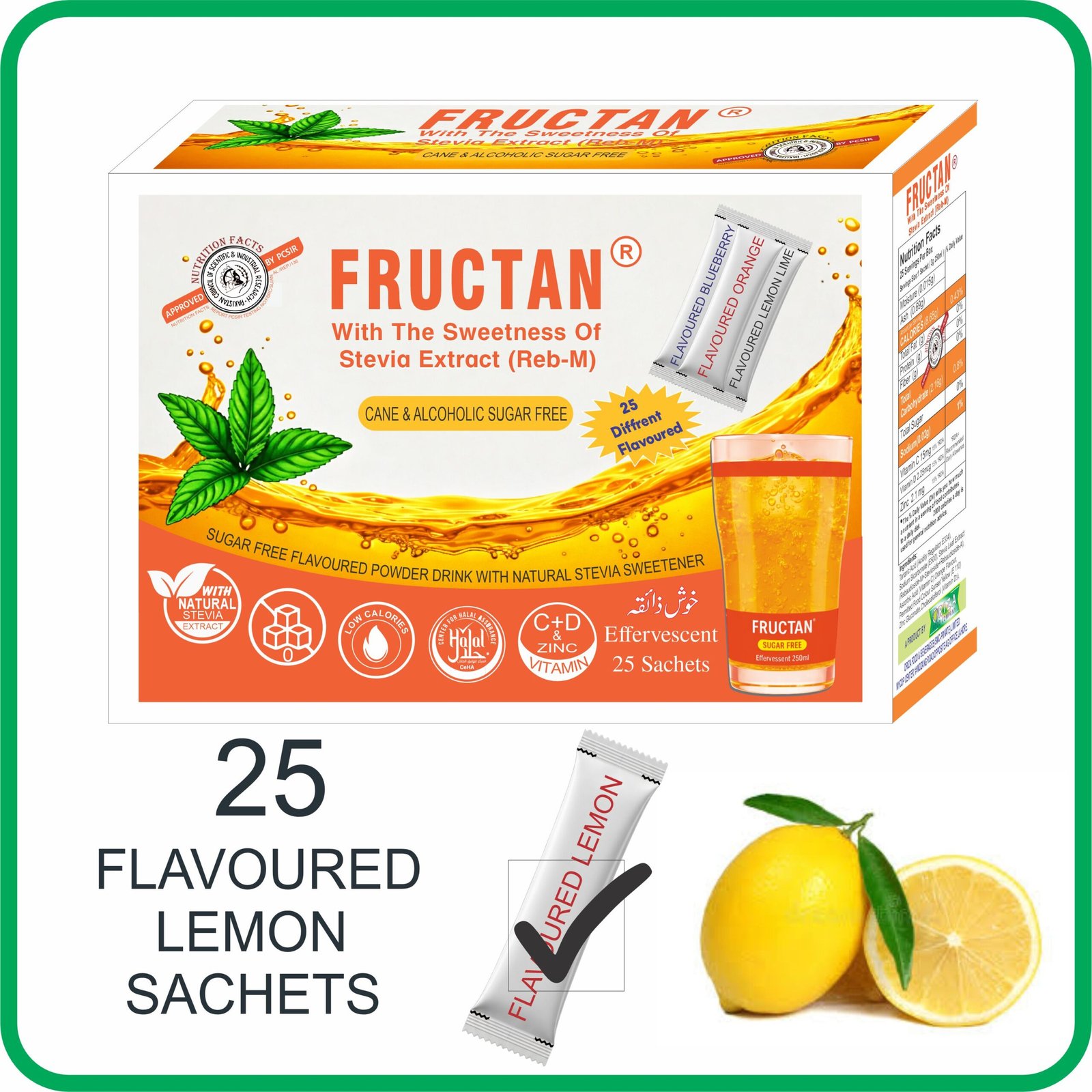 FRUCTAN CANE & ALCOHOLIC SUGAR FREE SACHETS, HALAL,PFA, & PCSIR CERTIFIED, ( LOW CALORIE POWDER DRINK ) KETO APPROVED FOR KETOGENIC DIET, - Image 13