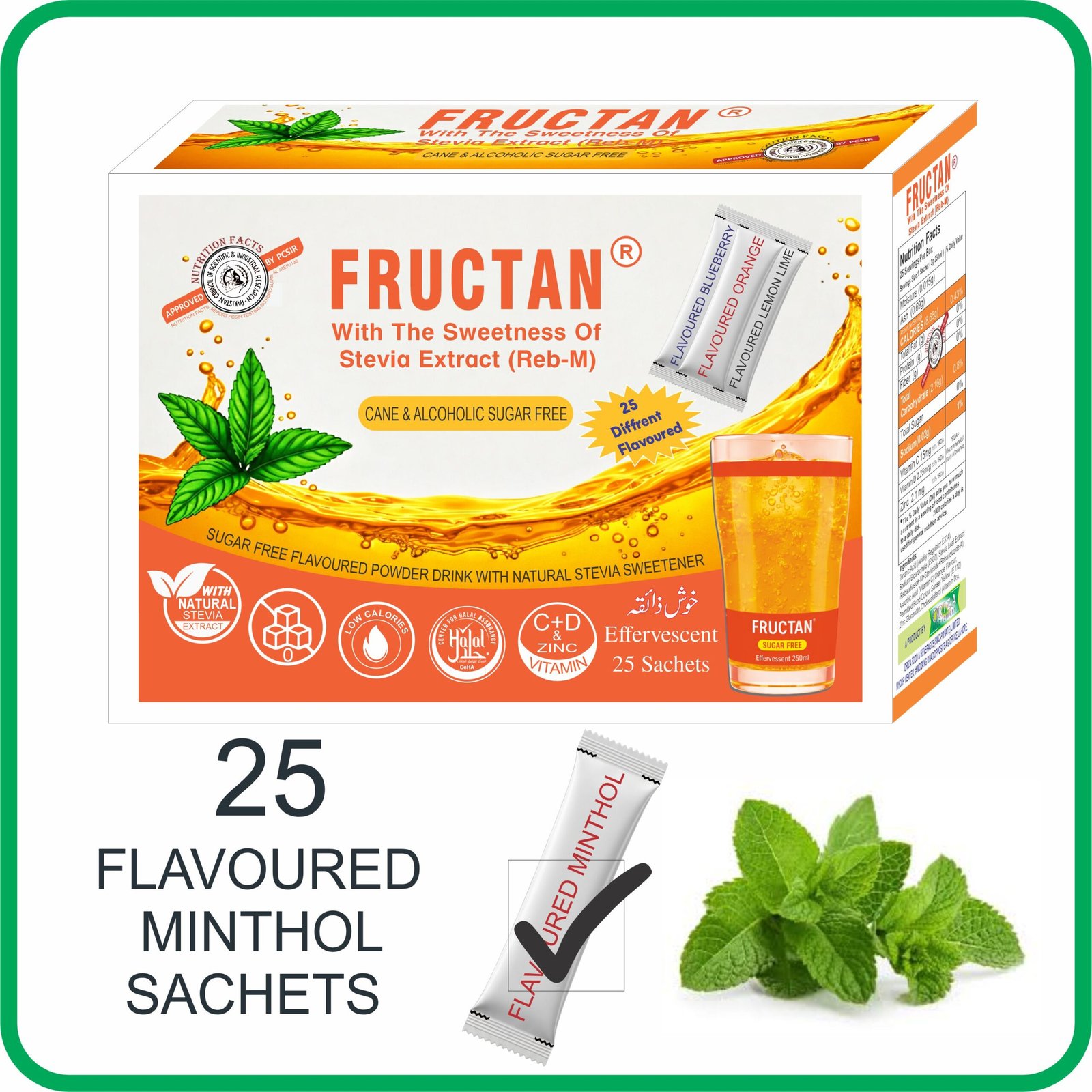 FRUCTAN CANE & ALCOHOLIC SUGAR FREE SACHETS, HALAL,PFA, & PCSIR CERTIFIED, ( LOW CALORIE POWDER DRINK ) KETO APPROVED FOR KETOGENIC DIET, - Image 22